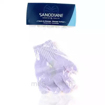 SANODIANE gant de massage nylon X2