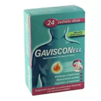 GAVISCONELL MENTHE SANS SUCRE, suspension buvable 24 sachets