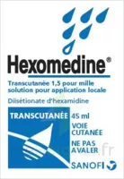 HEXOMEDINE TRANSCUTANEE 1,5 POUR MILLE, solution pour application locale