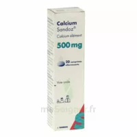 CALCIUM SANDOZ 500 mg, comprimé effervescent
