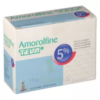 AMOROLFINE TEVA 5 % Vernis ongl médic médicamenteux 1Fl ver/2,5ml+spat
