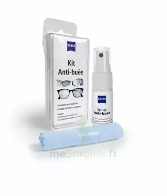 Zeiss Kit Spray Antibuée Fl/15ml + Tissu microfibres